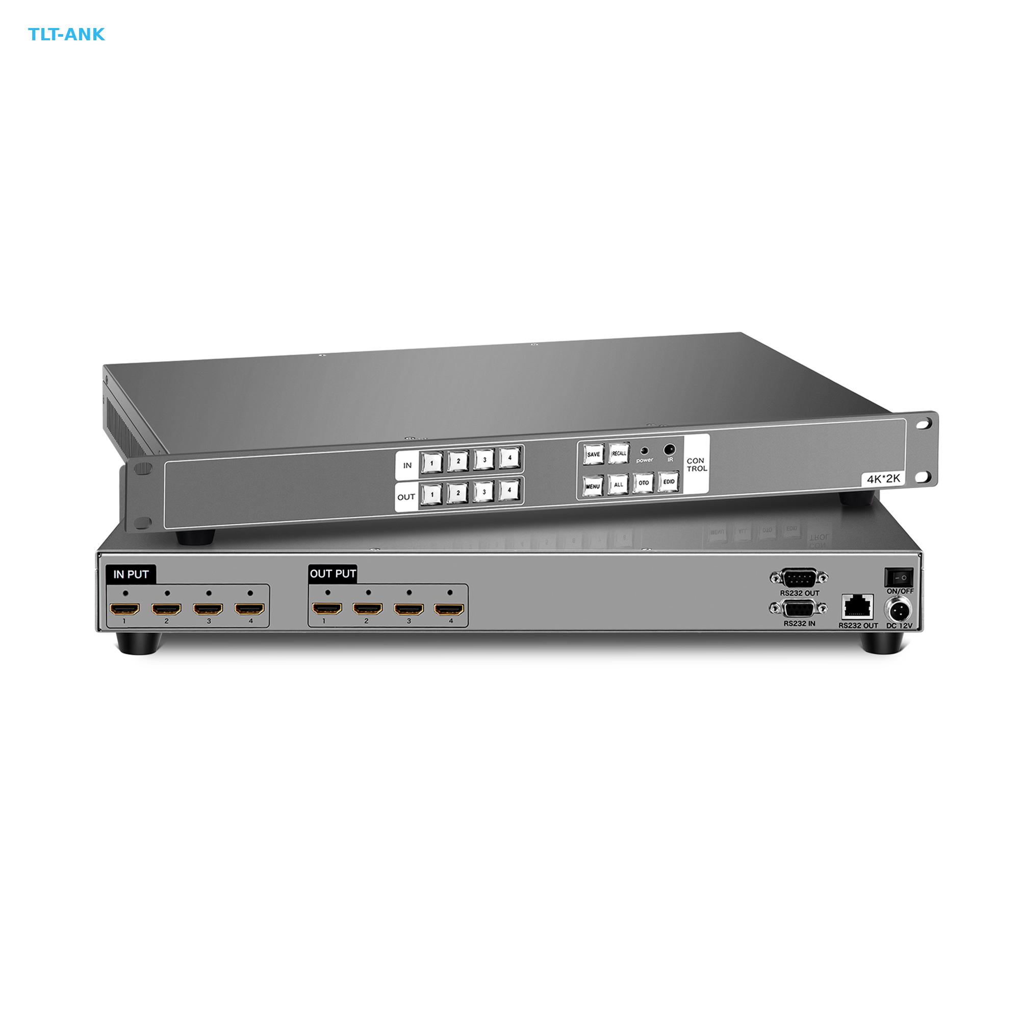 Hdmi Matrix Switch - สวิตช์วิดีโอ HDMI Matrix ระดับมืออาชีพ 4x4 4K