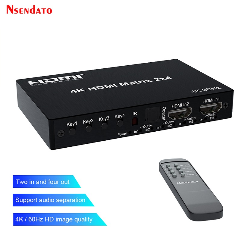 Hdmi Matrix Switch - เมทริกซ์ HDMI 4K 60Hz 2x4 สำหรับ