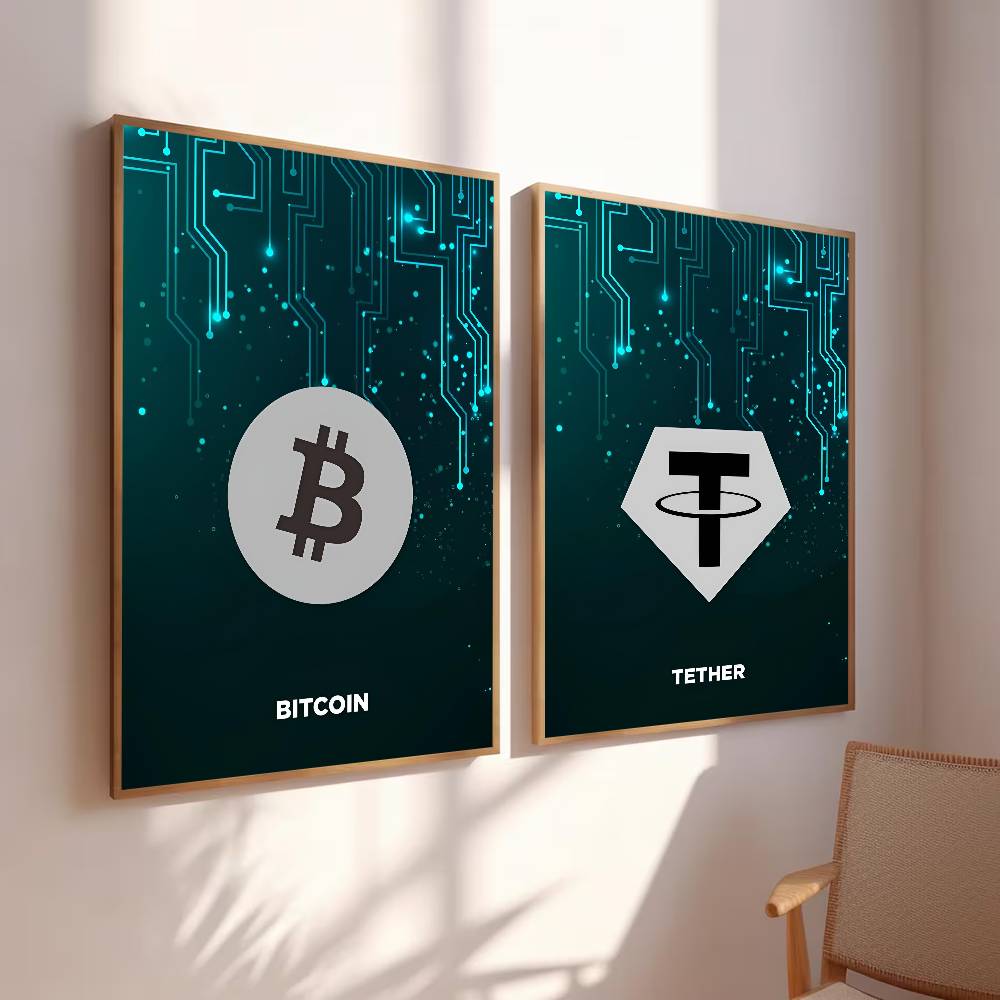 โปสเตอร์ลายวงจรเทคโนโลยี สัญลั - Tech Office Wall Decor บทวิจารณ์และราคา