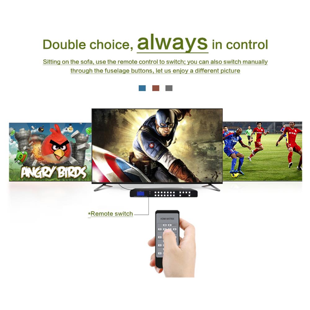 สวิตช์เมทริกซ์ HDMI 8x8 ดิจิตอ - Hdmi Matrix Switch บทวิจารณ์และราคา