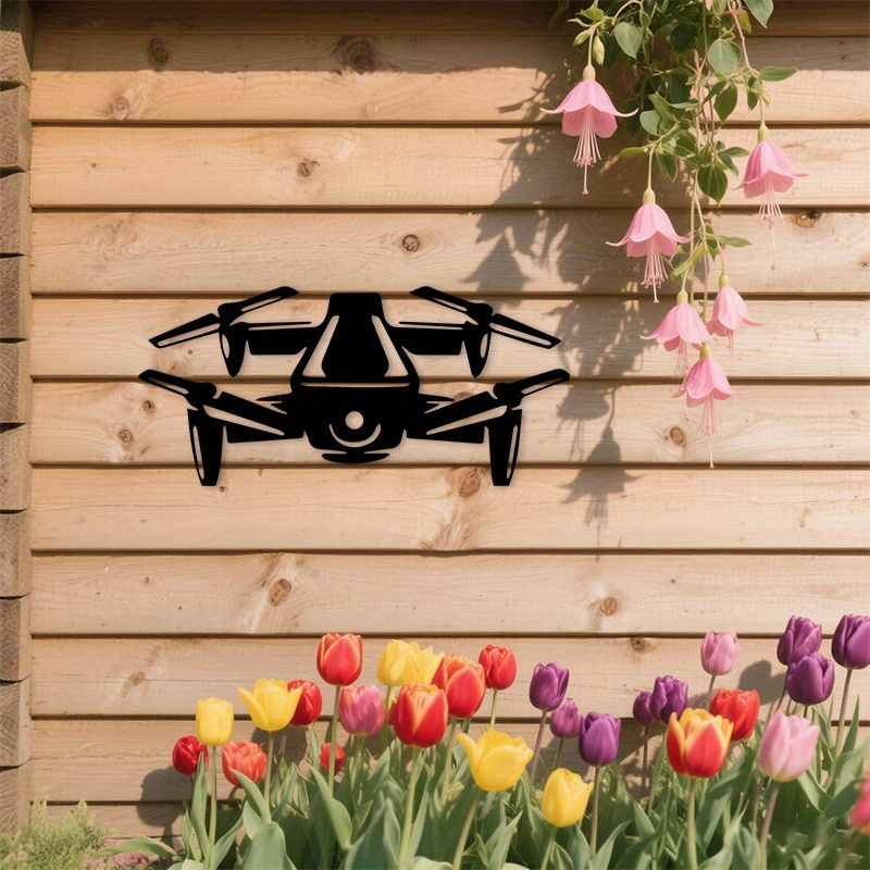 งานศิลปะติดผนังรูปโดรนโลหะ ตกแ - Tech Office Wall Decor บทวิจารณ์และราคา