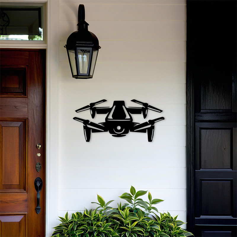 งานศิลปะติดผนังรูปโดรนโลหะ ตกแ - Tech Office Wall Decor บทวิจารณ์และราคา