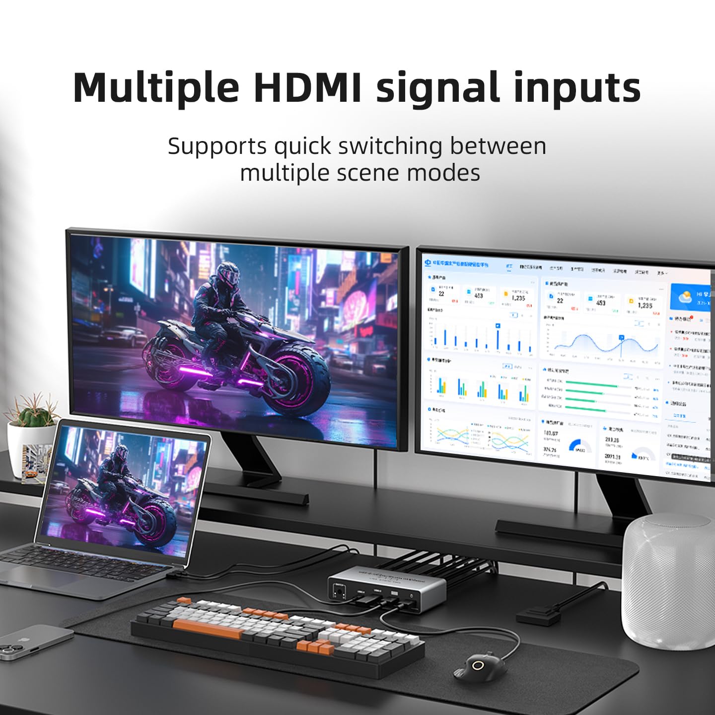 สวิตช์ KVM แบบ USB-C HDMI DP ร - Hdmi Matrix Switch บทวิจารณ์และราคา