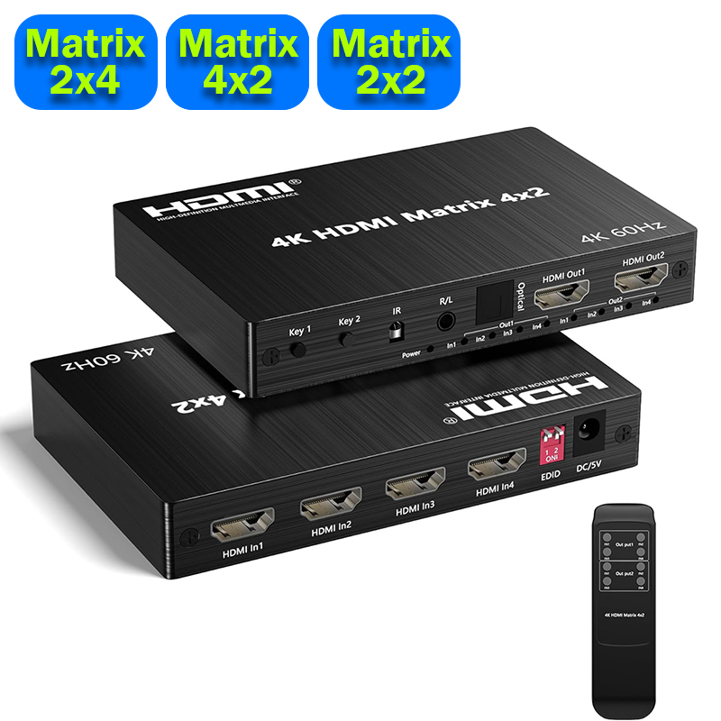 4K 60Hz HDMI Matrix Switcher 4 - Hdmi Matrix Switch บทวิจารณ์และราคา