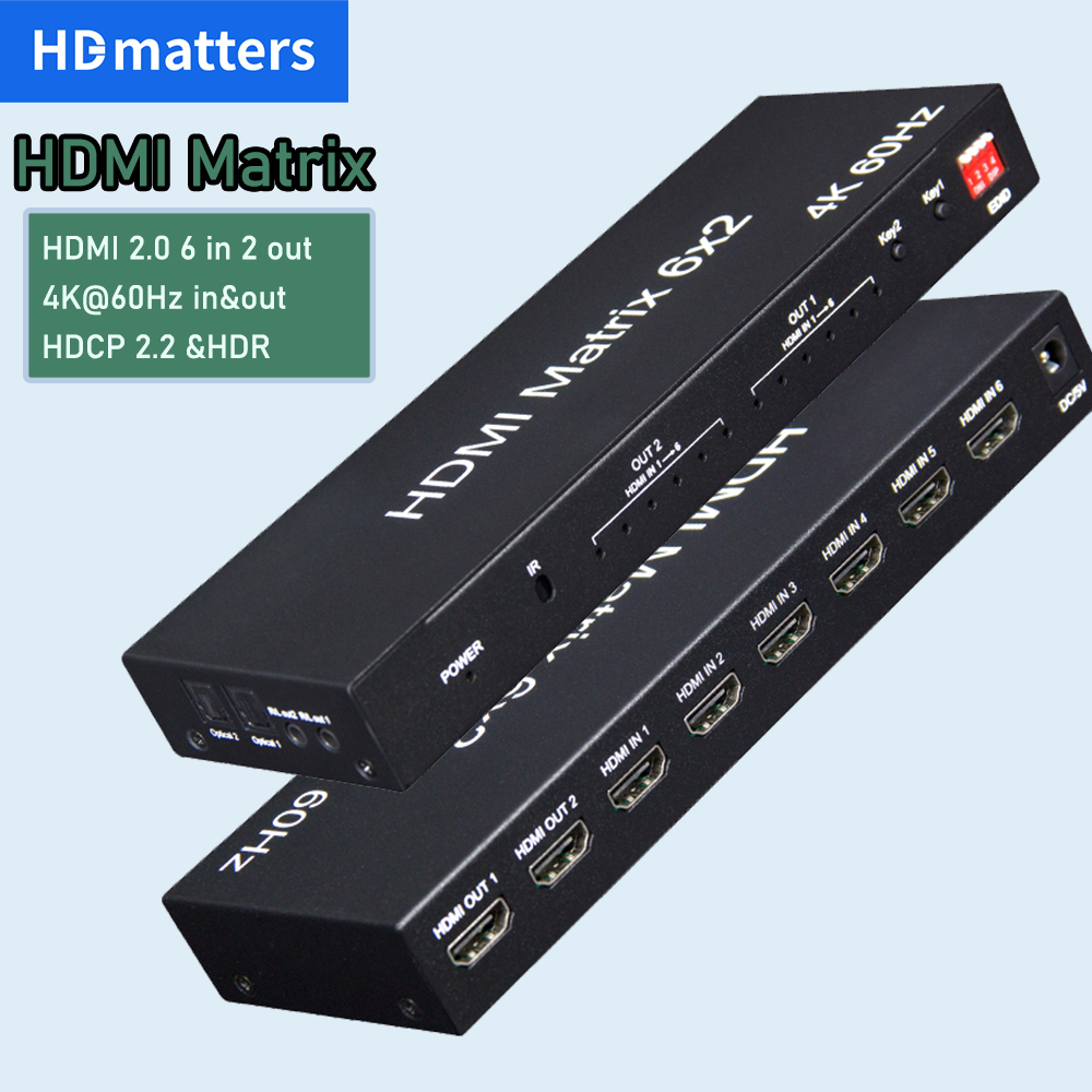 HDMI Matrix 4K 60Hz HDMI 2.0 M - Hdmi Matrix Switch บทวิจารณ์และราคา