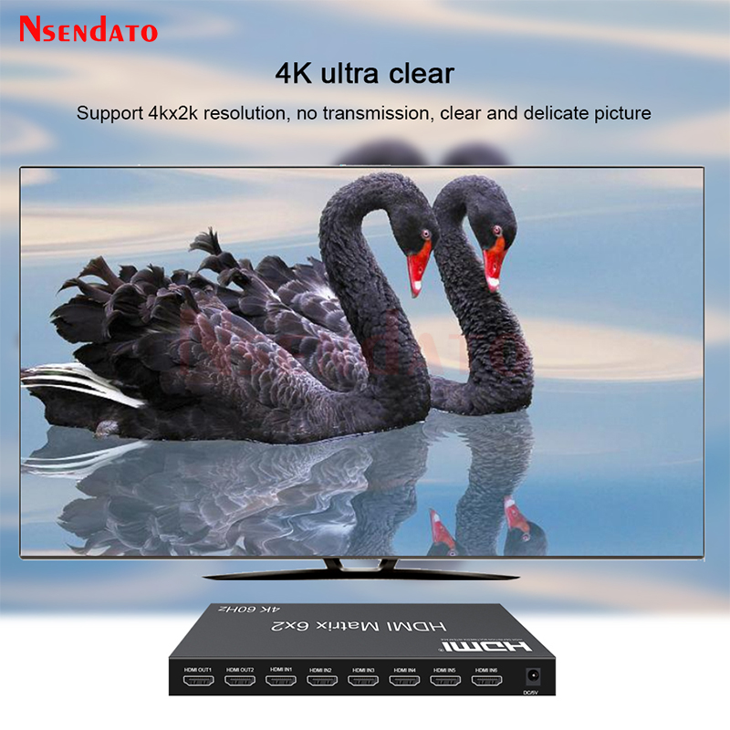 สวิตช์ HDMI Matrix 6x2 4K 60Hz - Hdmi Matrix Switch บทวิจารณ์และราคา