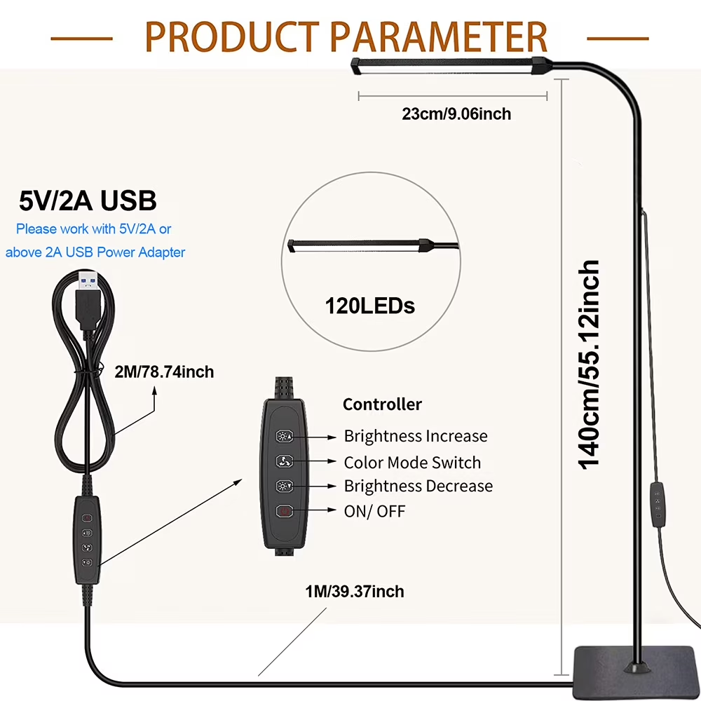 โคมไฟตั้งพื้น LED 120 ดวง ไฟอ่ - Office Tech Flexible บทวิจารณ์และราคา