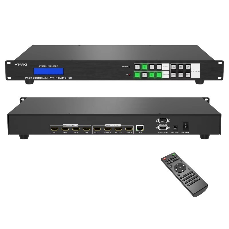 สวิตช์เมทริกซ์วิดีโอ HDMI 4x4  - Hdmi Matrix Switch บทวิจารณ์และราคา