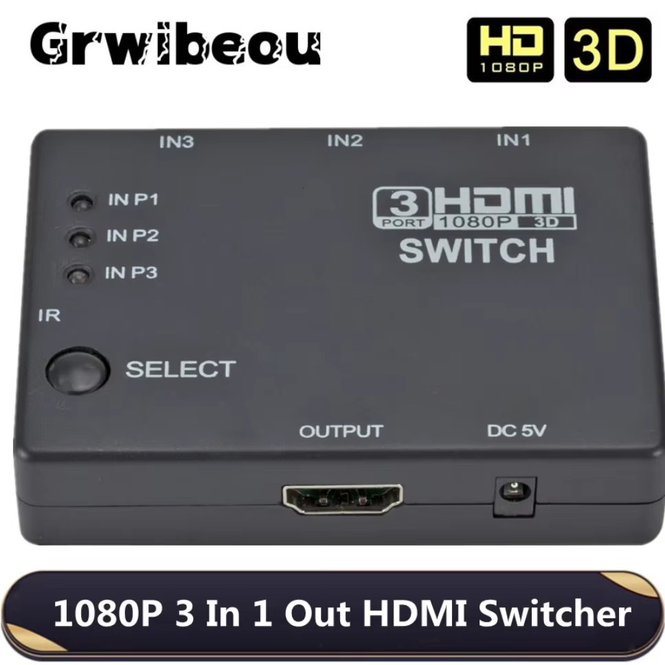 สวิตช์ HDMI 3x1 KVM สวิตช์ 108 - Hdmi Matrix Switch บทวิจารณ์และราคา