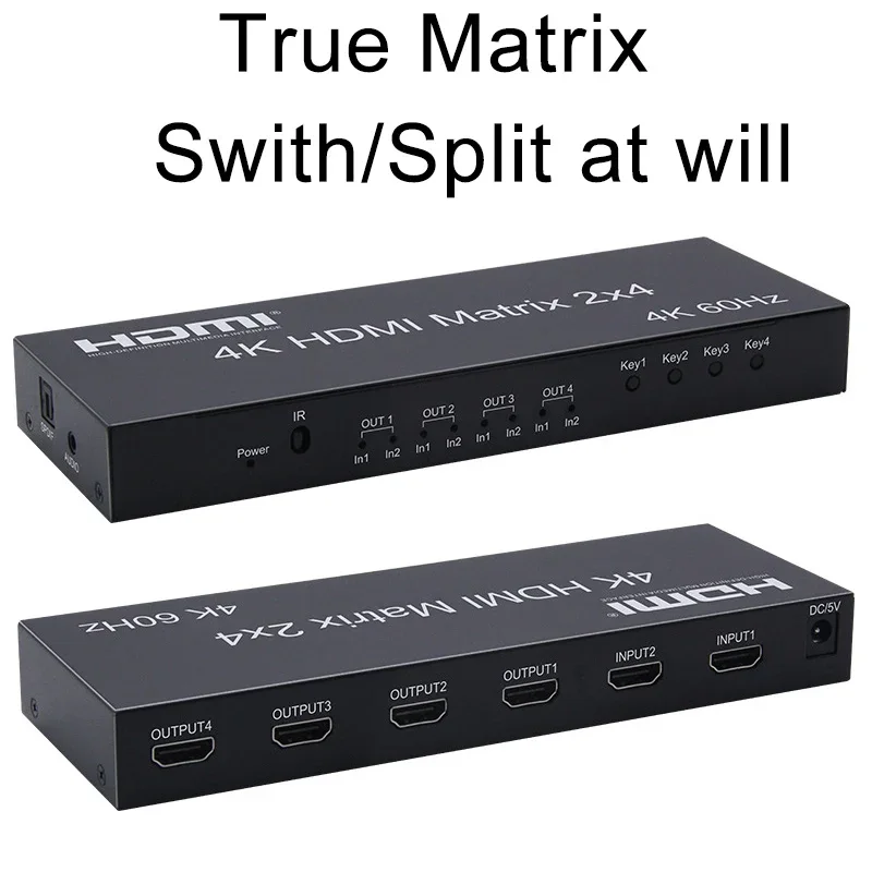 สวิตช์ HDMI Matrix 2x4 ความละเ - Hdmi Matrix Switch บทวิจารณ์และราคา